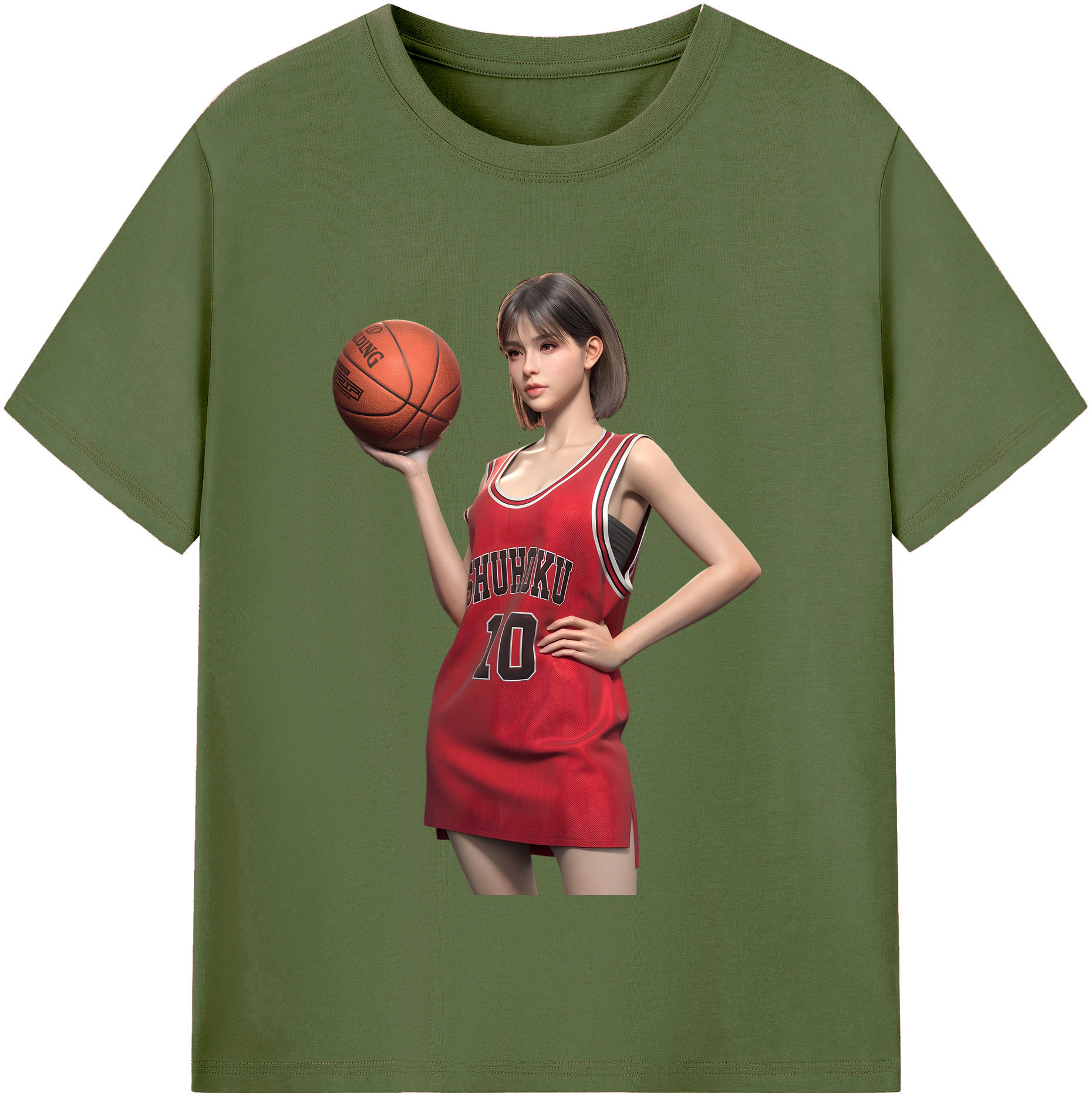 SLAM DUNK／スラムダンク 綿100％半袖Tシャツ（フロントプリント）